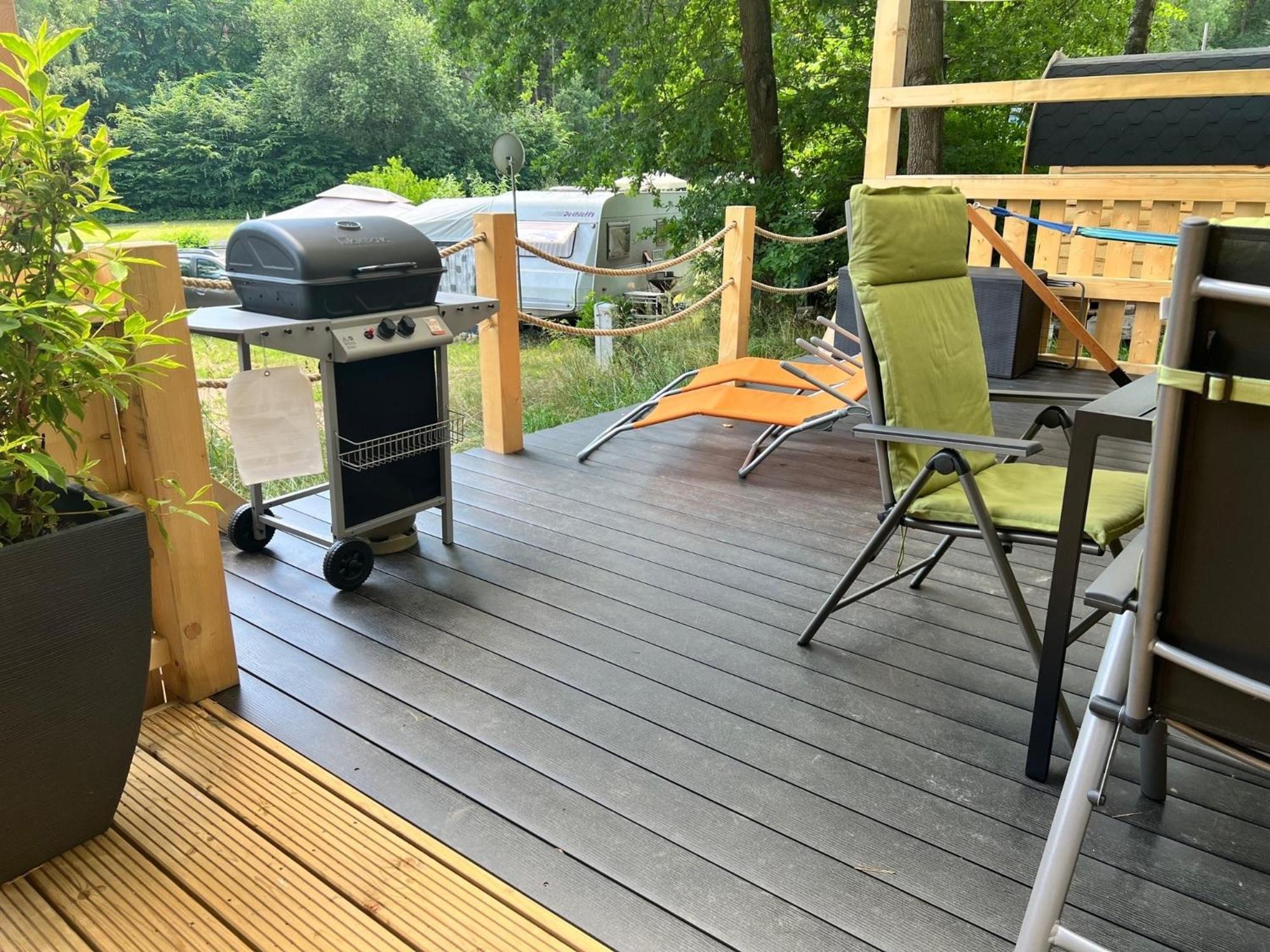 Tiny House Carlos - Zauberhaftes Camping-Pod Stuer Exterior photo